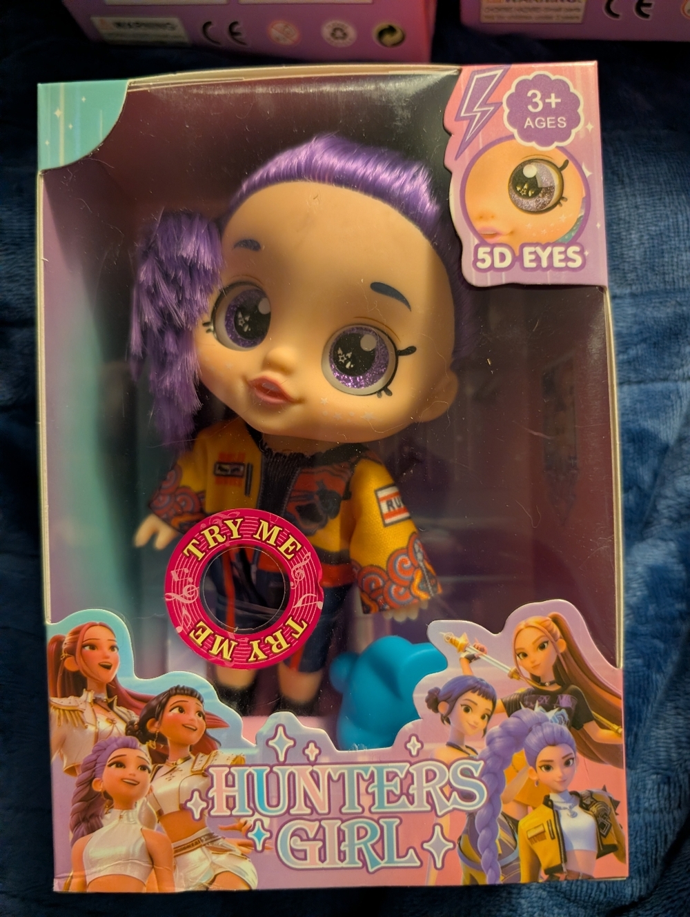 New K-pop Demon Hunters Rumi Singing  Doll with 5D Eyes